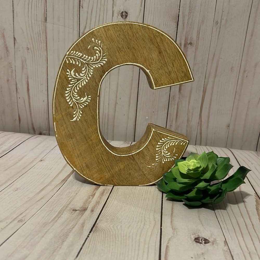 Wooden Letter C